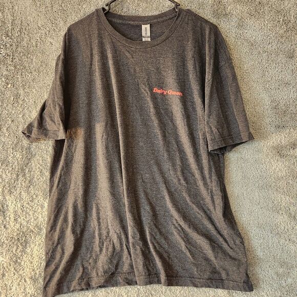 Dairy Queen Employee Uniform Shirt Too Many Blizzards Not Enough Time Gray XL - Picture 1 of 8